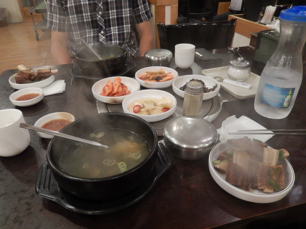 Yes, that is steam coming off ALL the food. 