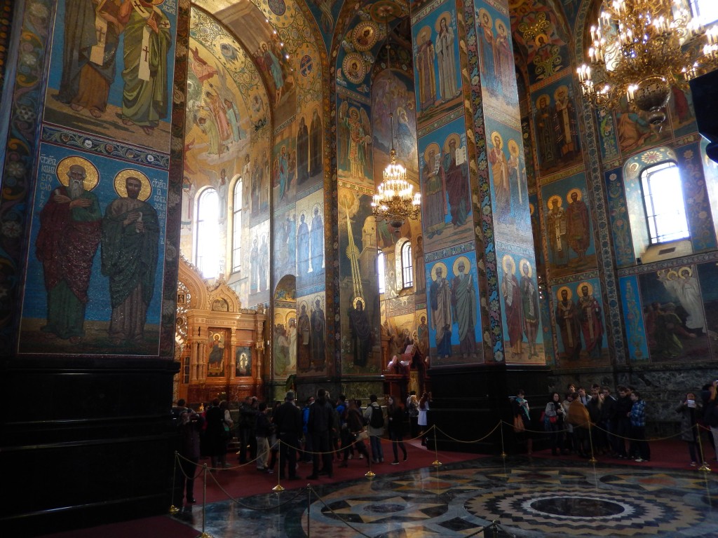 Inside the Church of the Saviour on Spilled Blood 