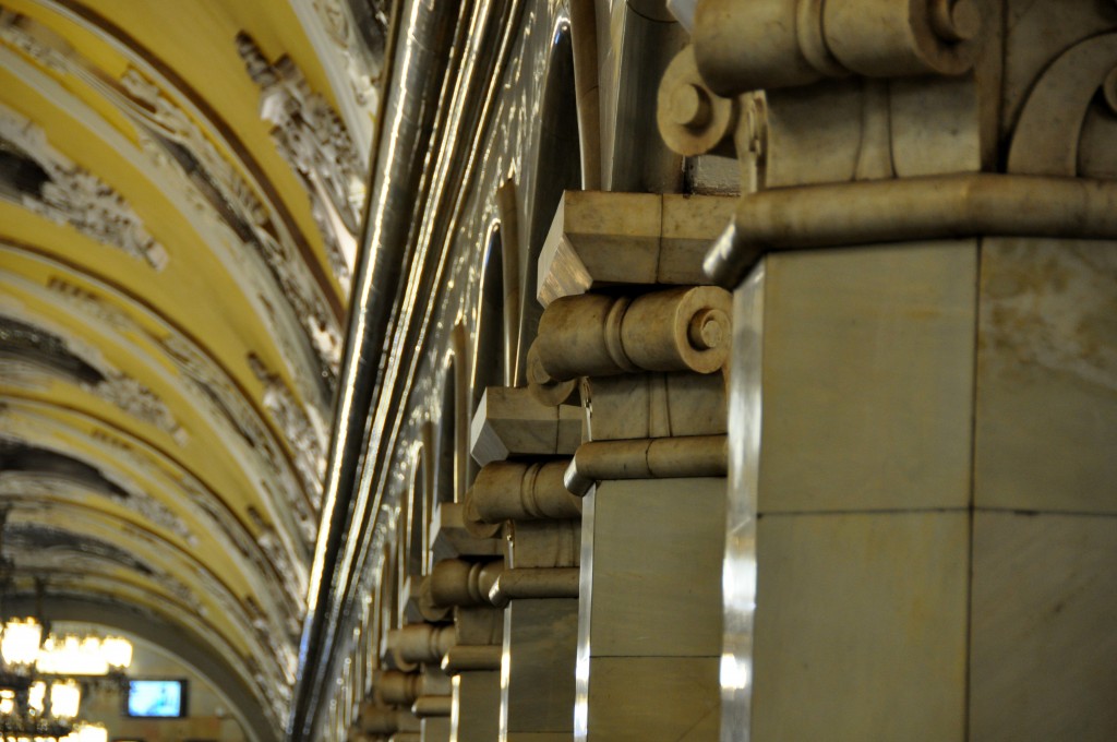 Marble column capitals