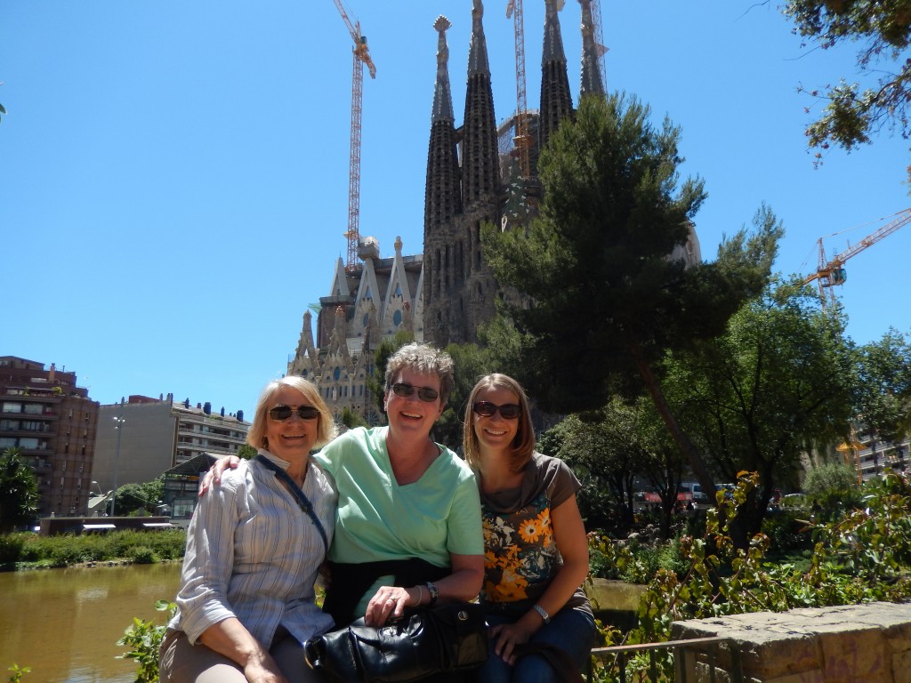 Outside the Sagrada Família